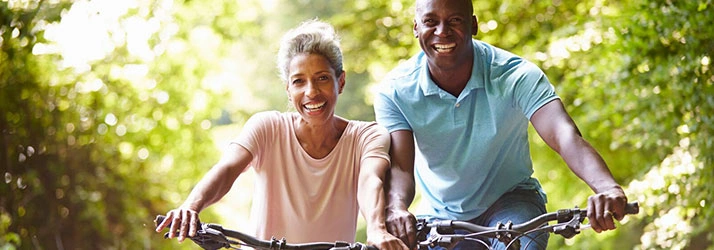 Chiropractic Hurst TX Biking Couple
